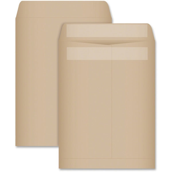 Quality Park Redi-Seal Catalogueue Envelopes Natural - Catalog - 9" (228.60 mm) Width x 12" (304.80 mm) Length - 24 lb (10886.22 g) - Self-sealing Flap - Natural - Kraft - 100 / Box