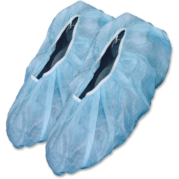 COVA-CAP Protective Shoe Covers - Regular - Dust, Contaminant, Particulate Protection - Nonwoven, Polypropylene - Blue - Anti-static, Antic Slip Sole, Stretchable - 100 / Box