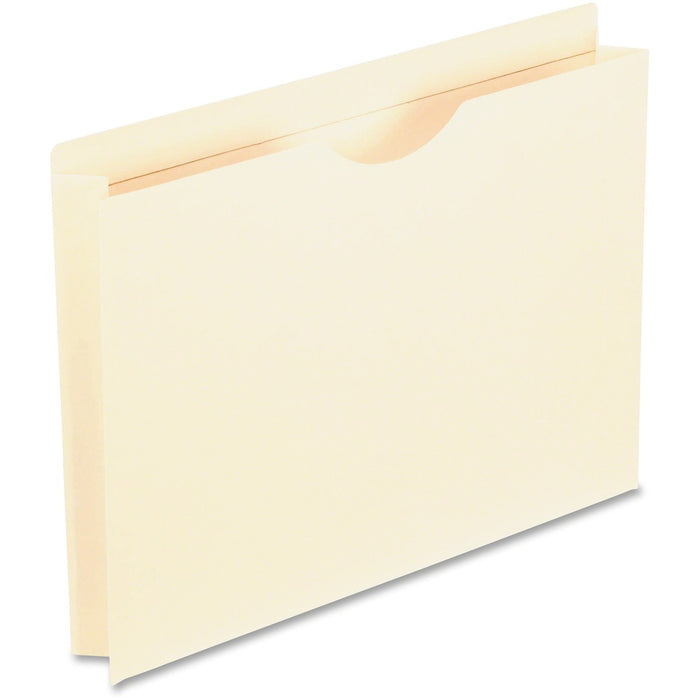Pendaflex Straight Tab Cut Letter Yes File Jacket - 8 1/2" (215.90 mm) x 11" (279.40 mm) - 2" (50.80 mm) Expansion - 1 Pocket - Top Tab Location - 11 pt. (3.87 mm) - 2 Plys - Manila - Reinforced, Thumb Cut, Durable, Sturdy, Acid-free - 10% Recycled - 1 Ea
