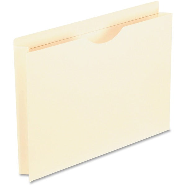 Pendaflex Straight Tab Cut Letter Recycled File Jacket - 8 1/2" (215.90 mm) x 11" (279.40 mm) - 2" (50.80 mm) Expansion - 1 Pocket - Top Tab Location - 11 pt. (3.87 mm) - 2 Plys - Manila - Reinforced, Thumb Cut, Durable, Sturdy, Acid-free - 10% Recycled -