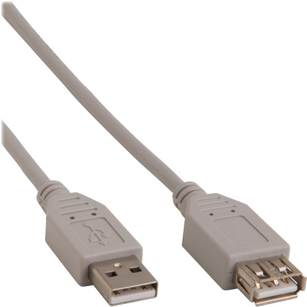 Exponent Microport USB Cable 2.0 - 10 ft USB Data Transfer Cable for Printer - First End: 1 x USB 2.0 Type A - Male - Second End: 1 x USB 2.0 Type A - Female - Extension Cable - Black - 1 Each