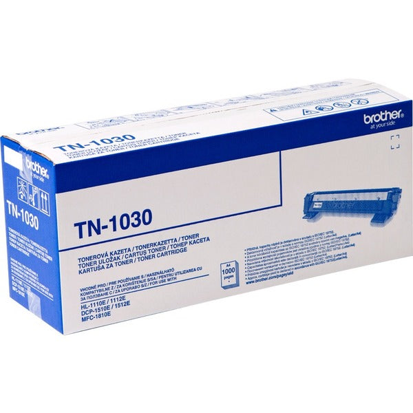 Brother TN-1030 Original Standard Yield Laser Toner Cartridge - Black - 1 Each - 1000 Pages