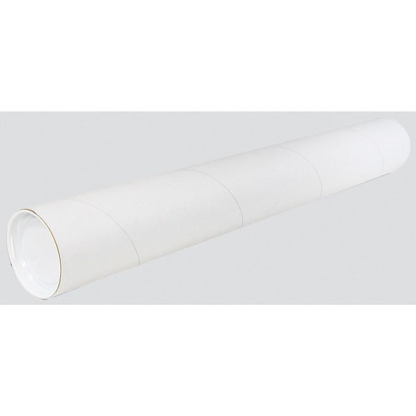 Spicers Mailing Tube - 24" (609.60 mm) Width x 2" (50.80 mm) Length - White - 25 / Each