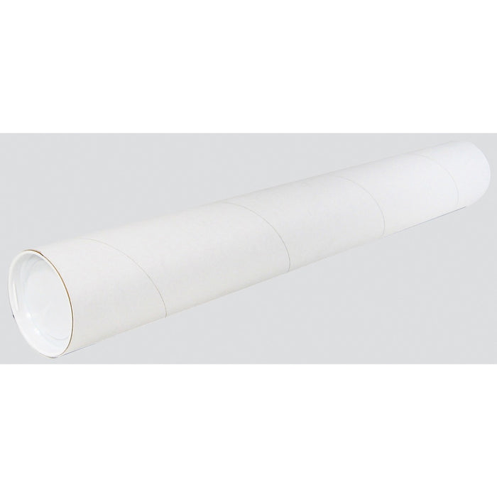 Spicers Mailing Tube - 24" (609.60 mm) Width x 2" (50.80 mm) Length - White - 25 / Each