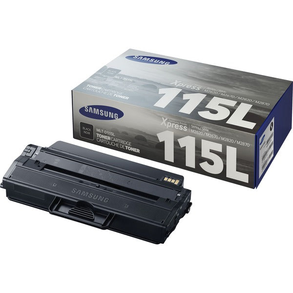 Samsung MLT-D115L Original High Yield Laser Toner Cartridge - Black - 1 Each - 3000 Pages