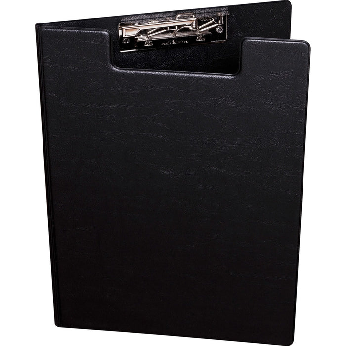 Davis Group Pad Holder Deluxe Clipboard - Vinyl, Nickel - Black - 1 Each