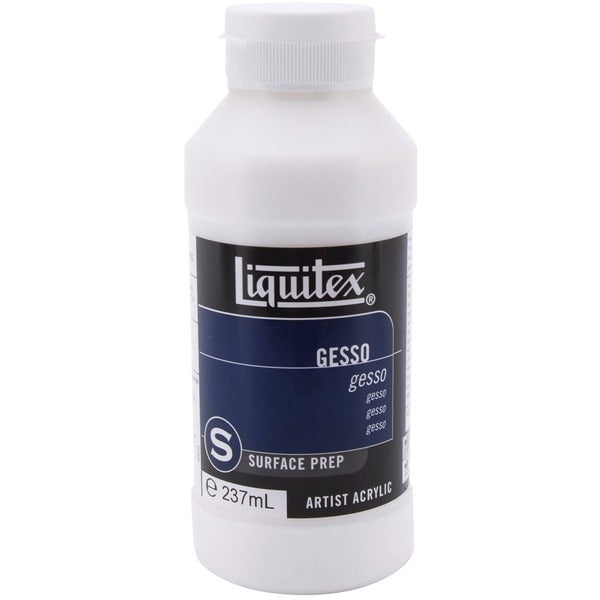 Liquitex White Gesso Surface Prep Medium, 8-oz - Painting - White - 1 Each