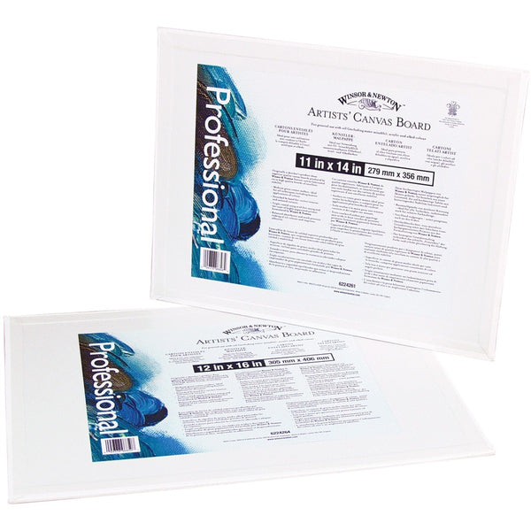 Winsor & Newton Canvas Boards - Painting - 14" (355.60 mm) Height x 11" (279.40 mm) Width - White - 1 Each