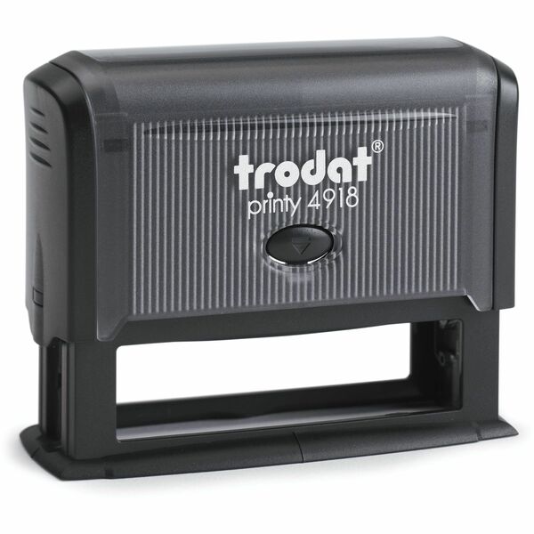 Printy 4918 Self-inking Stamp - Message Stamp - 0.59" (15 mm) Impression Width x 2.95" (75 mm) Impression Length - 1 Each