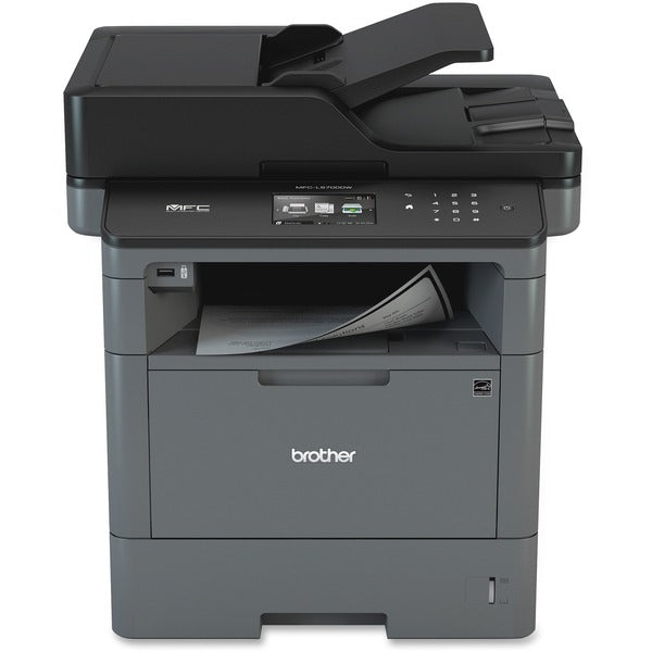 Brother MFC-L5700DW Wireless Laser Multifunction Printer - Monochrome - Copier/Fax/Printer/Scanner - 42 ppm Mono Print - 1200 x 1200 dpi Print - Automatic Duplex Print - Up to 50000 Pages Monthly - 300 sheets Input - Color Scanner - 1200 dpi Optical Scan