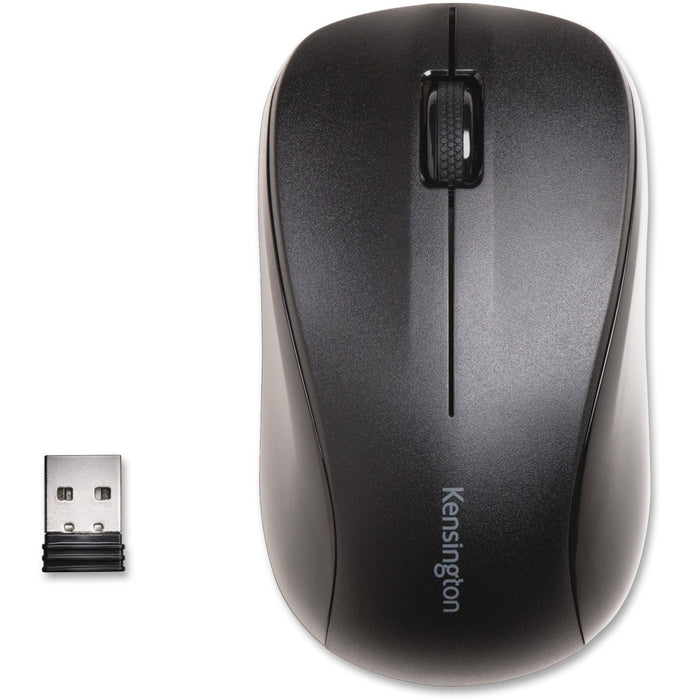Kensington Wireless Mouse for Life - Optical - Wireless - Black - USB - 1000 dpi - Scroll Wheel - 3 Button(s) - Symmetrical - 1 Each