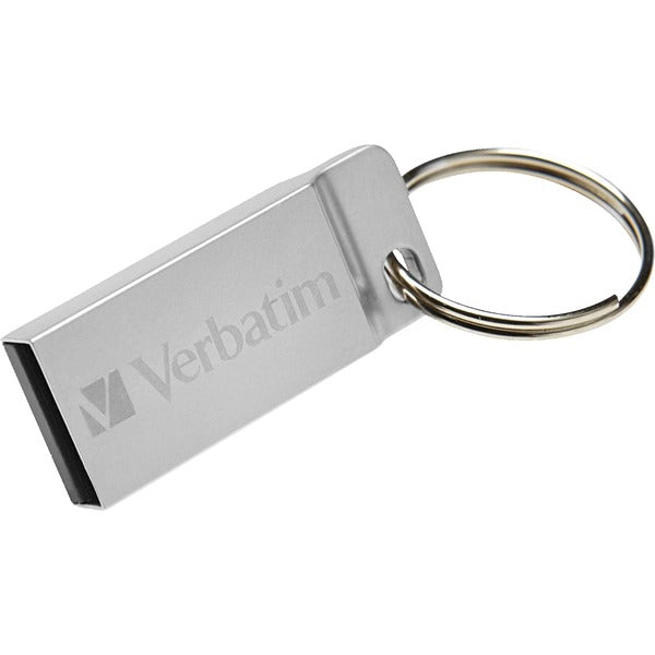 Verbatim 16GB Metal Executive USB Flash Drive - Silver - 16 GB - USB 2.0 - Silver - Lifetime Warranty - 1 Each