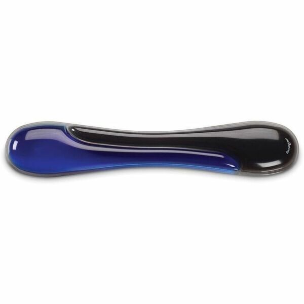 Kensington Duo Gel Keyboard Wrist Rest - Blue - 1.87" (47.50 mm) Height x 3.85" (97.79 mm) Width x 20.43" (518.92 mm) Depth - Black & Blue - Gel - Mouse - 1 Each