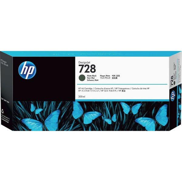 HP 728 Original Inkjet Ink Cartridge - Matte Black Pack - Inkjet