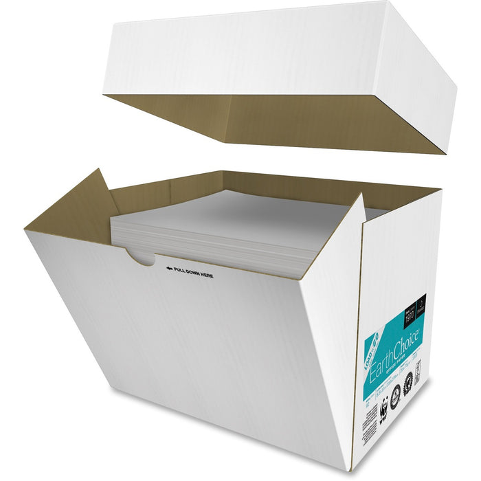 EarthChoice Load'N Go Office Paper - White - 92 Brightness - Letter - 8 1/2" (215.90 mm) x 11" (279.40 mm) - 20 lb (9071.85 g) Basis Weight - 75 g/m² Grammage - Smooth - Sustainable Forestry Initiative (SFI) - White - 2500 / Carton