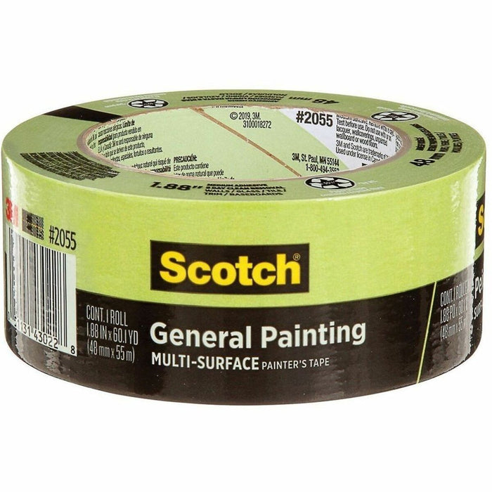 Painter's Mate Green Painter's Mate Green Tape - 60 yd (54.9 m) Length x 1.88" (47.8 mm) Width - Green - 1 Each