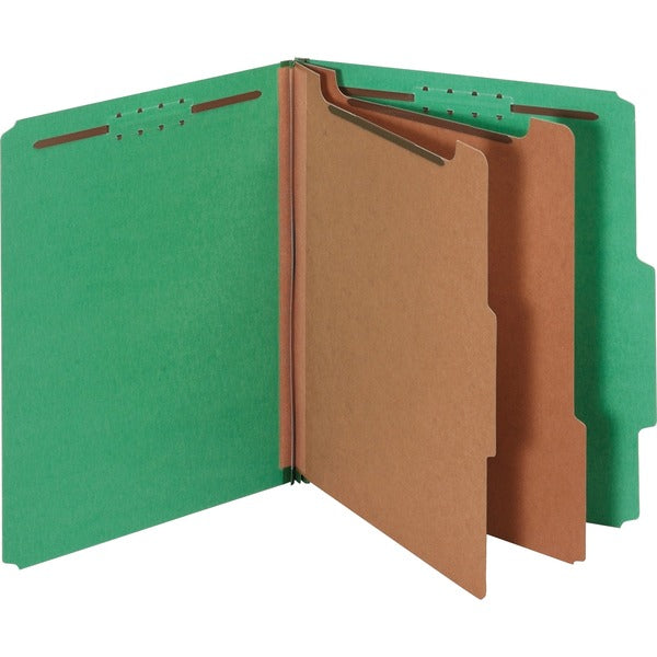 Pendaflex 2/5 Tab Cut Letter Classification Folder - 8 1/2" (215.90 mm) x 11" (279.40 mm) - 2 1/2" (63.50 mm) Expansion - 2" (50.80 mm) for Folder, 1" (25.40 mm) for Divider - Top Tab Location - Right of Center Tab Position - 2 Divider(s) - 25 pt. (8.80 m