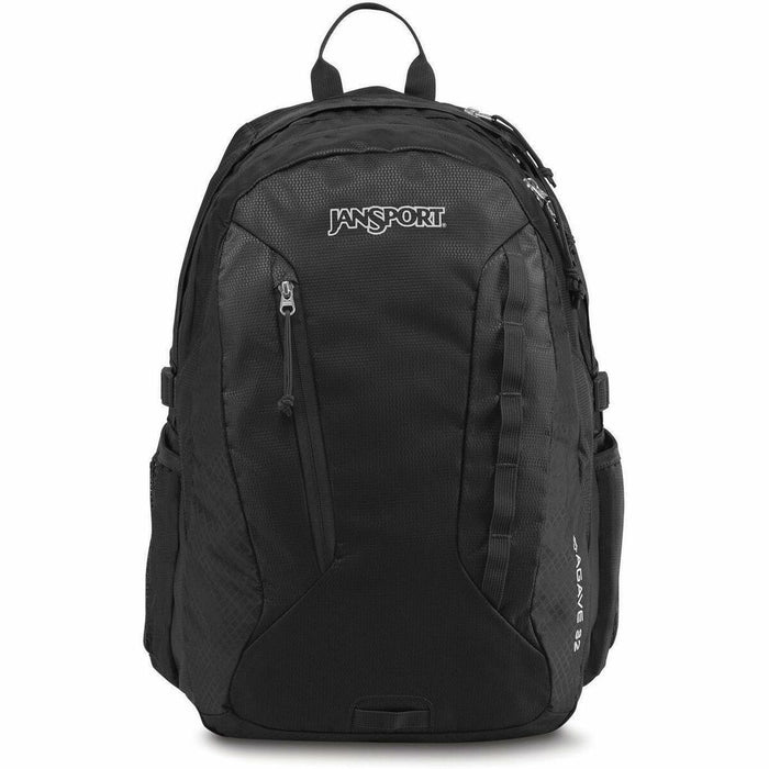 Jansport Agave Carrying Case (Backpack) for 15" Notebook - Black - Carabiner Clip, Shoulder Strap, Waist Strap, Chest Strap, Handle, Hip Belt - 18.70" (474.98 mm) Height x 12.80" (325.12 mm) Width x 10" (254 mm) Depth - 32 L Volume Capacity - 1 Each