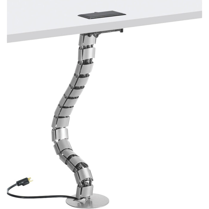 Global Cable Management Flexible Cable Snake 31-1/4"L Silver - Cable Snake - Silver - 31.3" (793.75 mm) Length - 1 Each