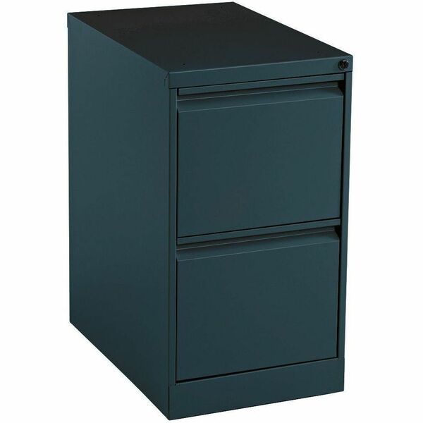 Offices To Go Pedestal - File/File - 2-Drawer - 15" (38.10 cm) Width x 23" (58.42 cm) Depth x 27.62" (70.15 cm) Height - 2 x Drawer(s) for File - Key Lock, Recessed Handle, Pull Handle, Ball-bearing Suspension, Mobility - Black