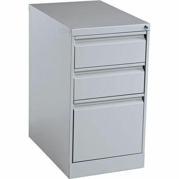 Offices To Go Pedestal - Box/Box/File - 3-Drawer - 15" (381 mm) Width x 23" (584.20 mm) Depth x 27.6" (701.55 mm) Height - 3 x Drawer(s) for File, Box - Key Lock, Recessed Handle, Pull Handle, Ball-bearing Suspension - Gray