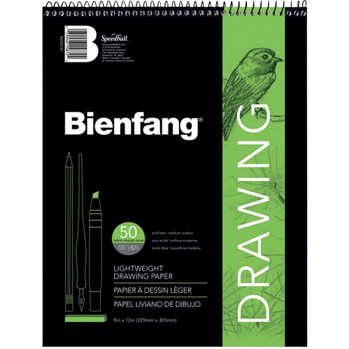 Bienfang Drawing Pad - 30 Sheets - Wire Bound - 70 lb (31751.47 g) Basis Weight - 14" (355.60 mm) Height x 11" (27.94 cm) Width - White Paper - Acid-free - 1 Each