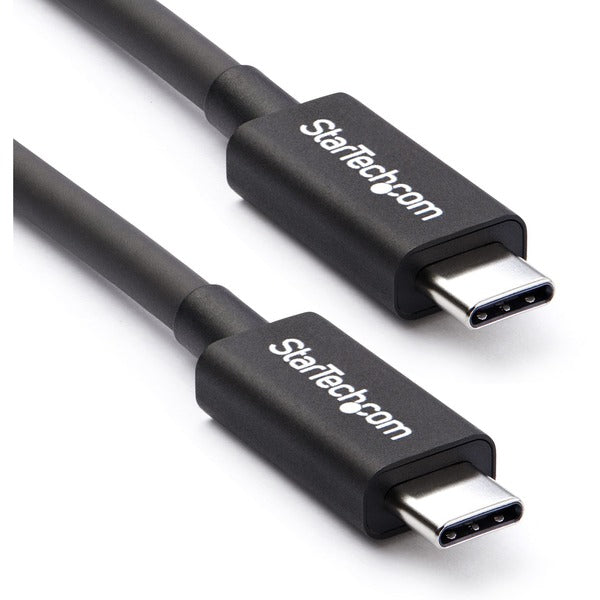 StarTech.com 2m (6.6ft) Thunderbolt 3 Cable, 20Gbps, 100W PD, 4K Video, Thunderbolt-Certified, Compatible w/ TB4/USB 3.2/DisplayPort - 2m (6.6ft) Passive Thunderbolt 3 cable - Delivers consistent 20 Gbps performance - Compatible with TB4, USB4/USB-C - 4K