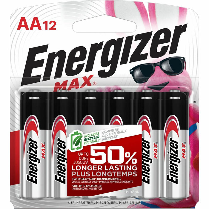 Energizer MAX Alkaline AA Batteries - For Toy, Game, Remote Control - AA - 12 / Pack