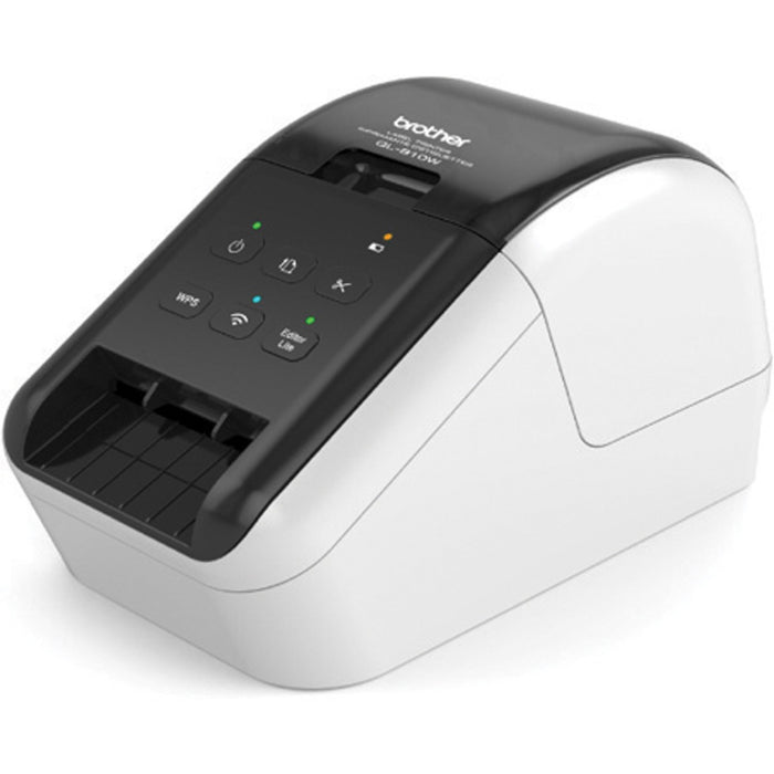 Brother QL810W Direct Thermal Printer - Monochrome - Label Print - USB - Wireless LAN - 2.30" (58.42 mm) Print Width - 1.8 lps Mono - 300 x 600 dpi - 2.40" (60.96 mm) Label Width x 36" (914.40 mm) Label Length