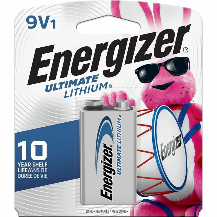 Energizer Ultimate Lithium 9-Volt Battery - For Toy - 9V - 9 V DC - 1 / Pack