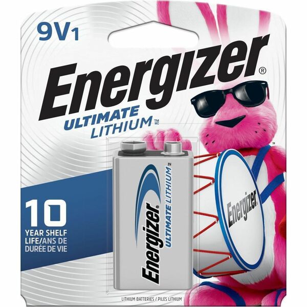 Energizer Ultimate Lithium 9-Volt Battery - For Toy - 9V - 9 V DC - 1 / Pack