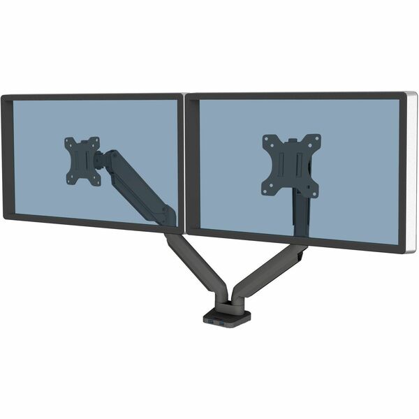 Fellowes Platinum Series Dual Monitor Arm - 2 Display(s) Supported - 46" Screen Support - 40 lb (18143.69 g) Load Capacity - 1 Each