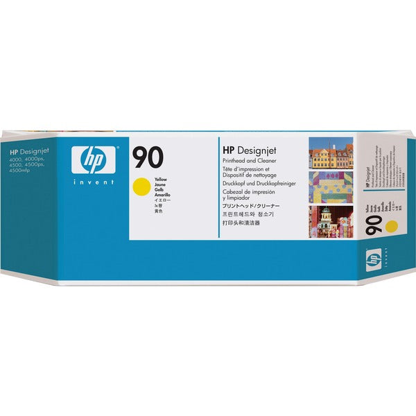 HP 90 (C5057A) Original Inkjet Printhead - Single Pack - Yellow - 1 Each - Inkjet - 1 Each