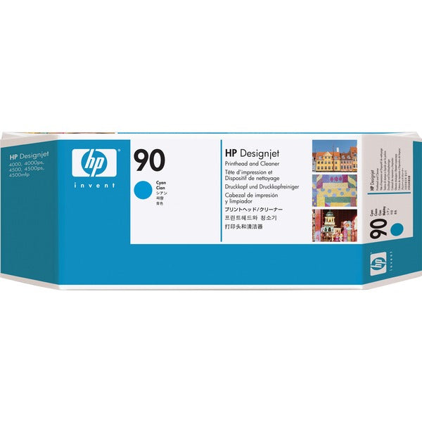 HP 90 (C5055A) Original Inkjet Printhead - Single Pack - Cyan - 1 Each - Inkjet - 1 Each