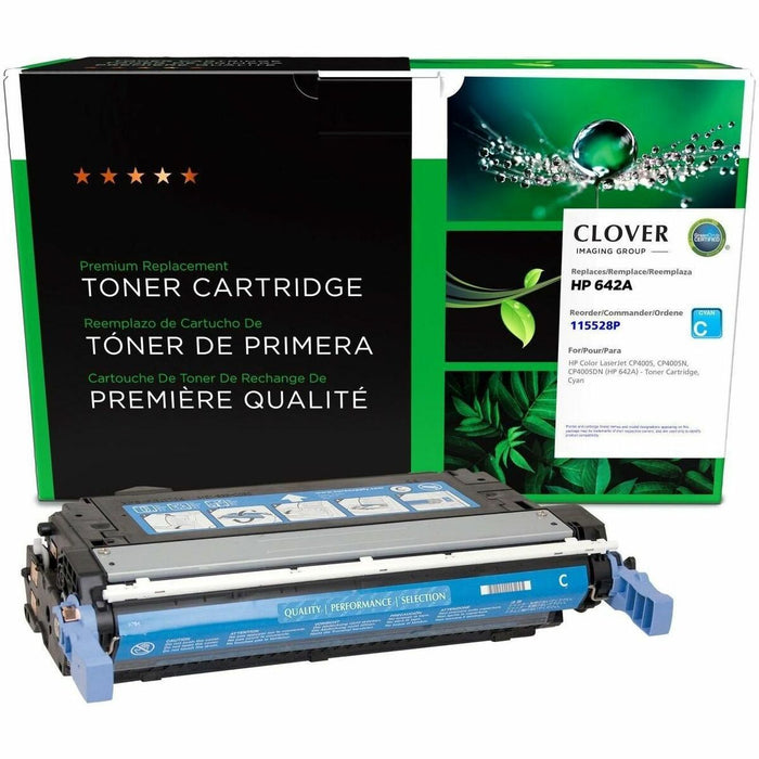 CIG Remanufactured Laser Toner Cartridge 642A (HP 642A, HP CB401A) - Cyan - 1 Each - 7,500 Pages