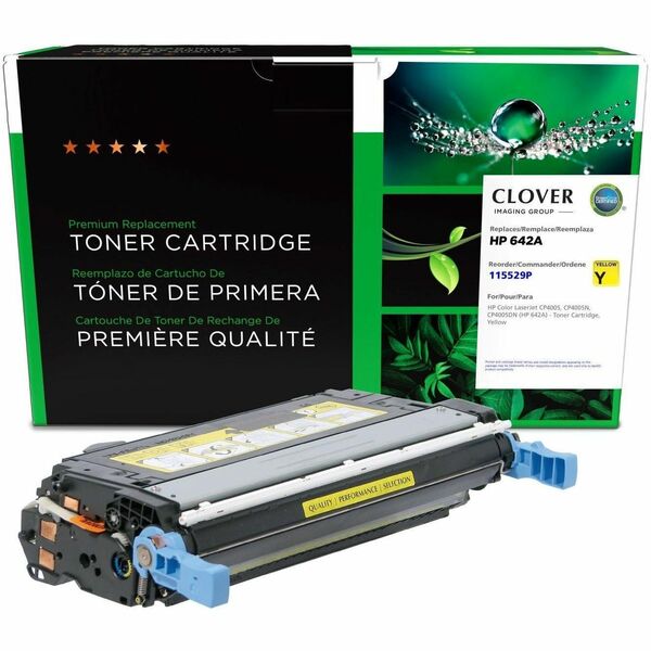 CIG Remanufactured Laser Toner Cartridge 642A (HP 642A, HP CB402A) - Yellow - 1 Each - 7,500 Pages