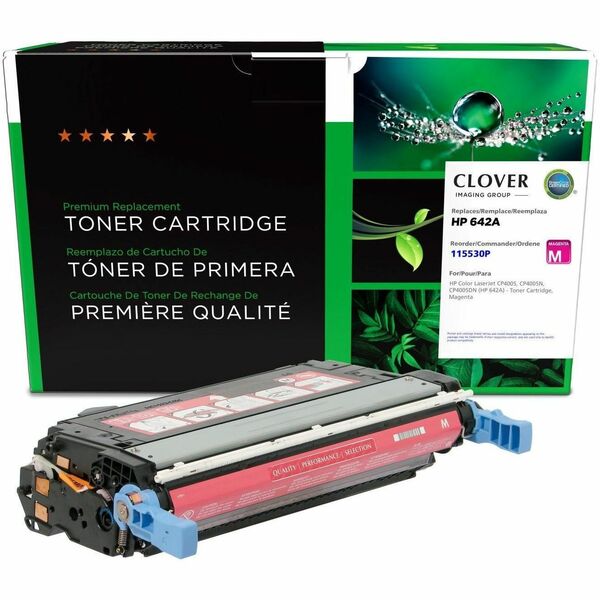 CIG Remanufactured Laser Toner Cartridge 642A (HP 642A, HP CB403A) - Magenta - 1 Each - 7,500 Pages