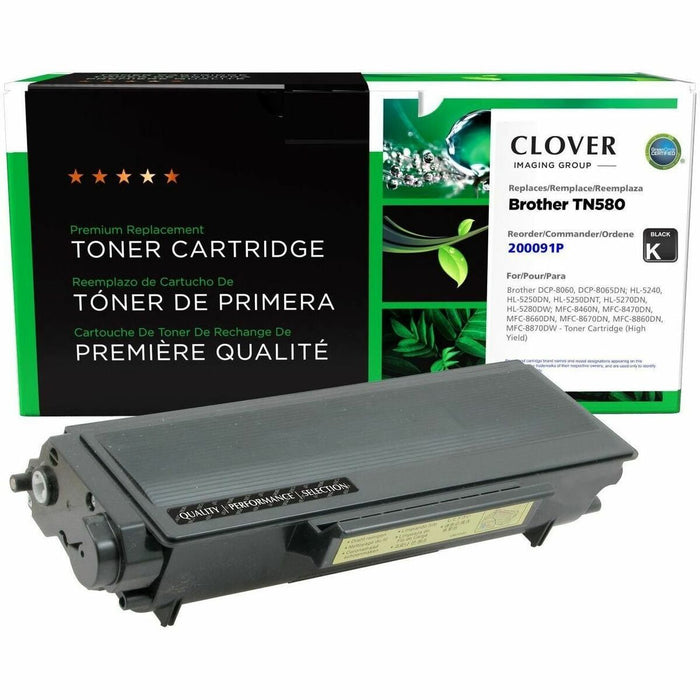 CIG Remanufactured High Yield Laser Toner Cartridge Brother TN3170, Brother TN580, Lenovo LT3500 - Black - 1 Each - 7,000 Pages