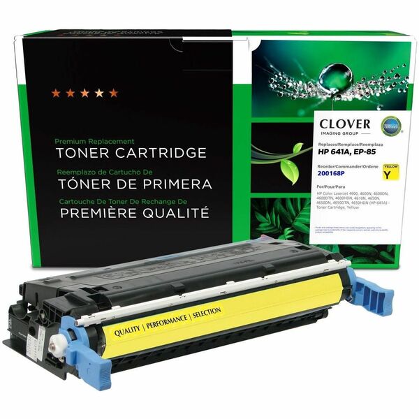 CIG Remanufactured Laser Toner Cartridge 641A (Canon 6822A004AA, Canon EP-85, HP 641A, HP C9722A) - Yellow - 1 Each - 8,000 Pages