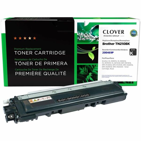 CIG Remanufactured Laser Toner Cartridge Brother TN210BK - Black - 1 Each - 2,200 Pages