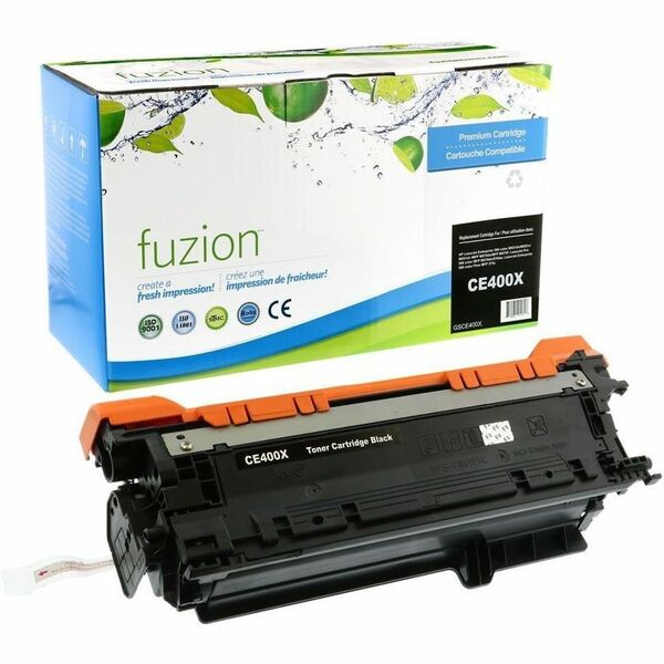fuzion - Alternative for HP CE400X (507X) Remanufactured Toner - Black - Laser - 1 Each