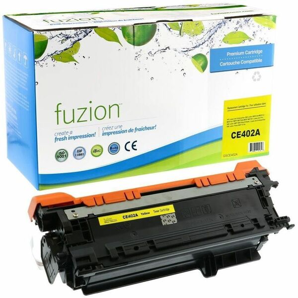 fuzion - Alternative for HP CE402A (507X) Remanufactured Toner - Yellow - Laser - 1 Each