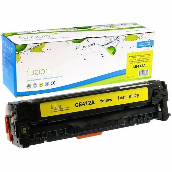 fuzion Remanufactured Toner for HP CE412A (305A) - Yellow - Yield: 2600