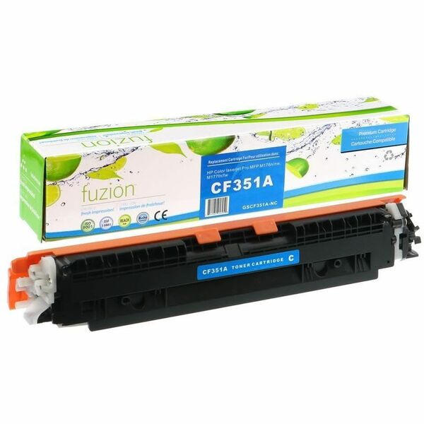fuzion Toner Cartridge - Alternative for HP CF351A - Cyan - Laser - 1 Each