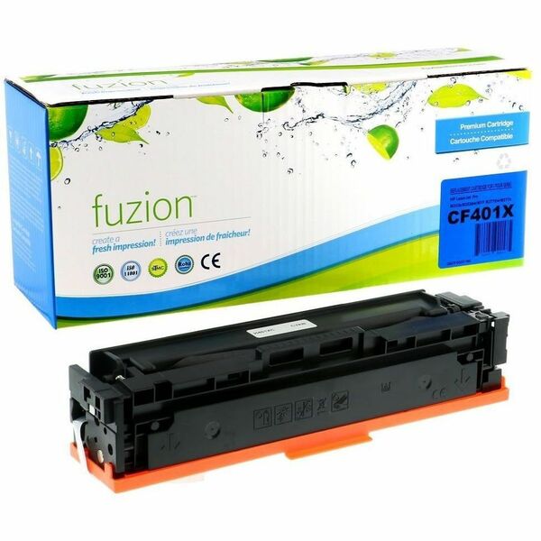 fuzion - Alternative for HP CF401X (201X) Compatible Toner - Cyan - Laser - High Yield - 1 Each