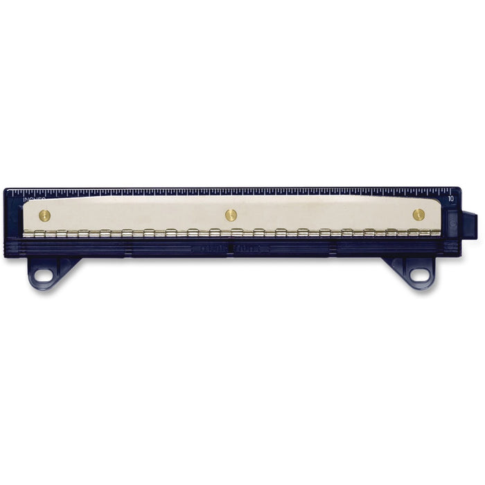 Westcott KleenEarth 3 Hole Punch - Black - 3 Punch Head(s) - Plastic - Black
