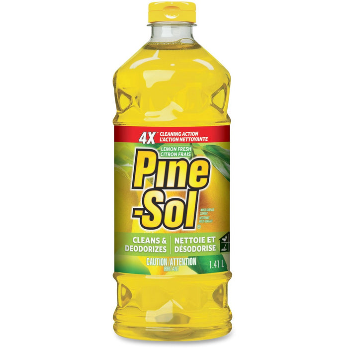 Pine-Sol Lemon Fresh - For Multipurpose, Multi Surface - 1.40 L - Fresh, Lemon Scent - Deodorize - 1 Each