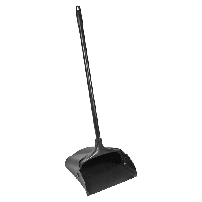 Rubbermaid Commercial Dust Pan Upright Lobby Pro Black - 11.30" (287.02 mm) Wide - Plastic - Black - 1 Each