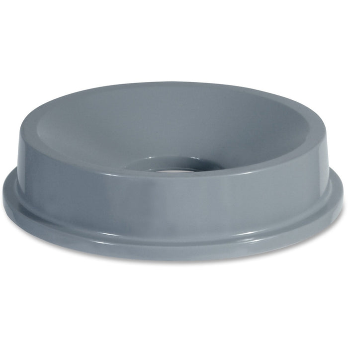 Rubbermaid Commercial 3543 Funnel Top for 2632 Containers - Round - 22.40" (568.96 mm) Diameter - Plastic, High-density Polyethylene (HDPE) - Gray - 1 Each
