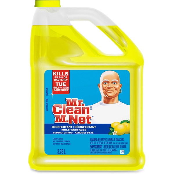 Mr. Clean Home Pro Antibacterial Cleaner with Summer Citrus - 3.78 L - Summer Citrus Scent - Antibacterial, Dilutable - 1 Each